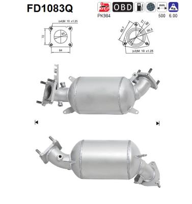 Filtro de particulas AS FD1083Q