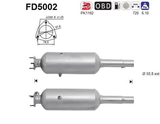 Filtro de particulas AS FD5002