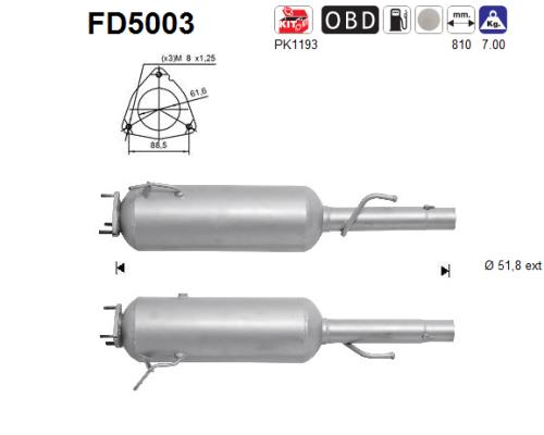 Filtro de particulas AS FD5003