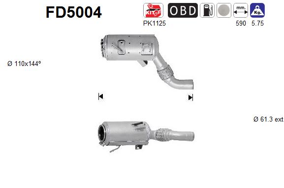 Filtro de particulas AS FD5004