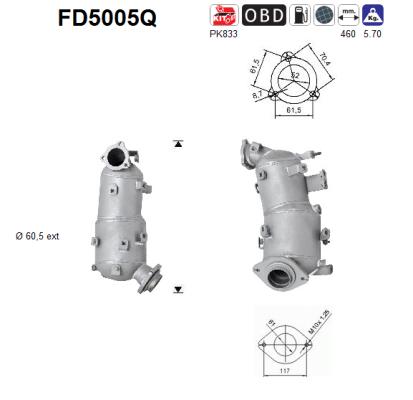 Filtro de particulas AS FD5005Q