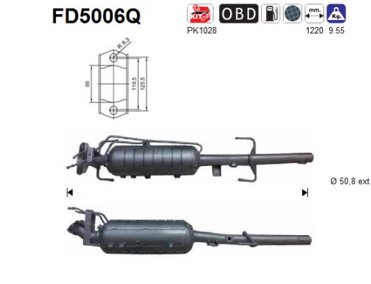 Filtro de particulas AS FD5006Q