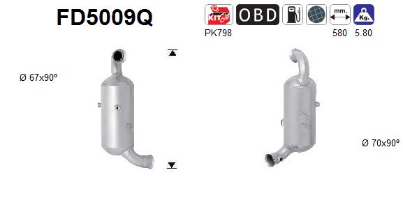 Filtro de particulas AS FD5009Q