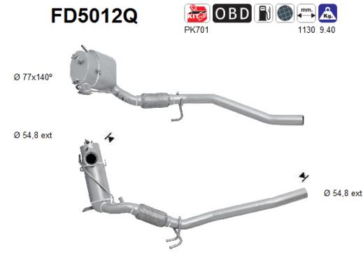 Filtro de particulas AS FD5012Q