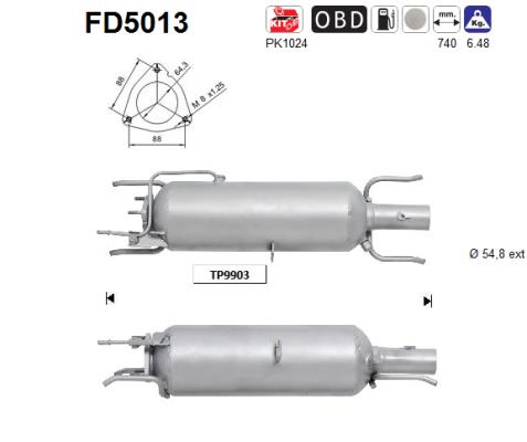 Filtro de particulas AS FD5013