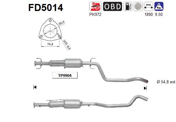 Filtro de particulas AS FD5014