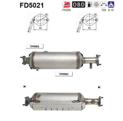 Filtro de particulas AS FD5021