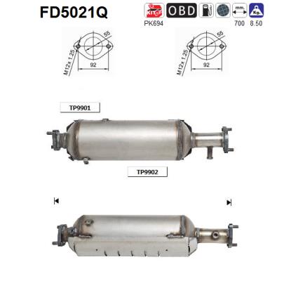 Filtro de particulas AS FD5021Q