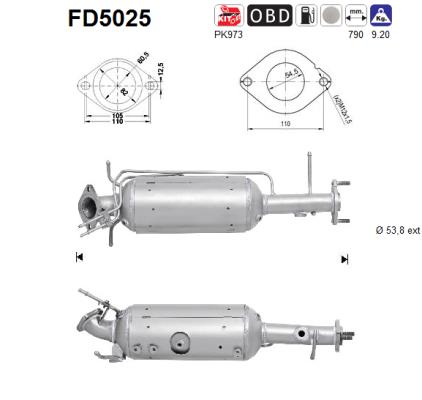 Filtro de particulas AS FD5025