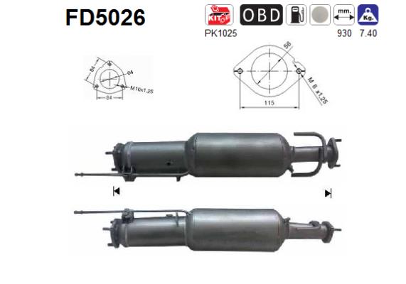 Filtro de particulas AS FD5026