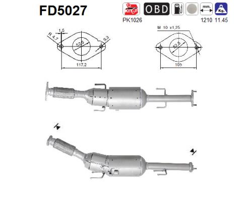 Filtro de particulas AS FD5027