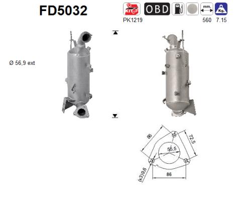 Filtro de particulas AS FD5032