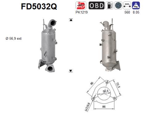 Filtro de particulas AS FD5032Q