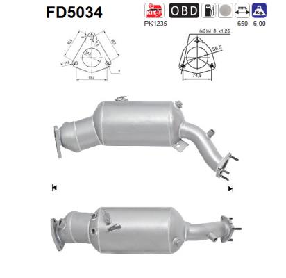 Filtro de particulas AS FD5034