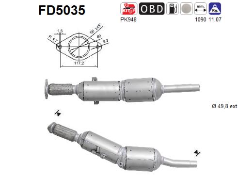 Filtro de particulas AS FD5035