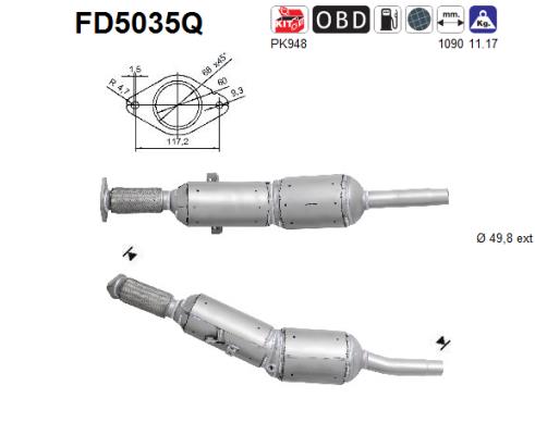 Filtro de particulas AS FD5035Q