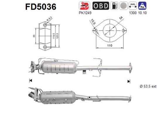 Filtro de particulas AS FD5036