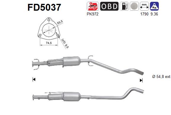 Filtro de particulas AS FD5037