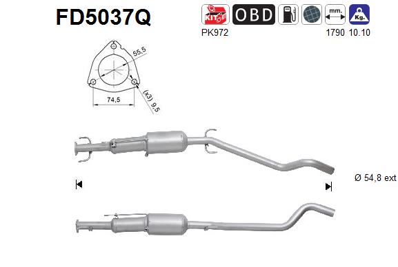 Filtro de particulas AS FD5037Q