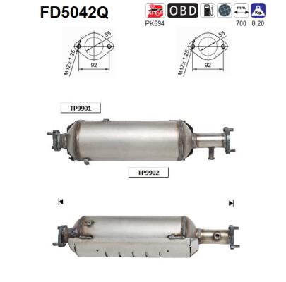 Filtro de particulas AS FD5042Q