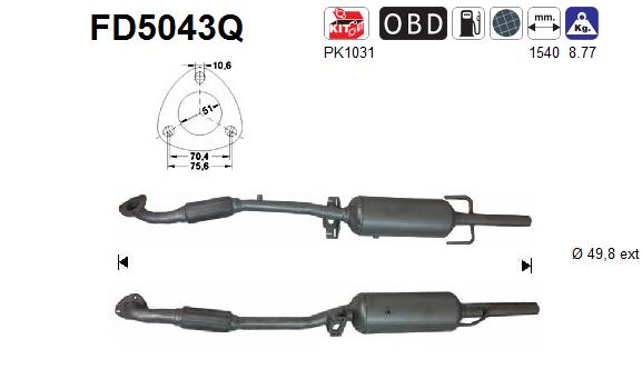 Filtro de particulas AS FD5043Q