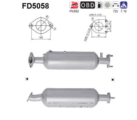 Filtro de particulas AS FD5058