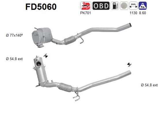 Filtro de particulas AS FD5060