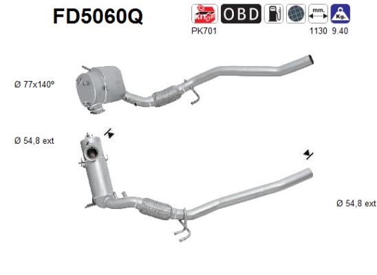 Filtro de particulas AS FD5060Q