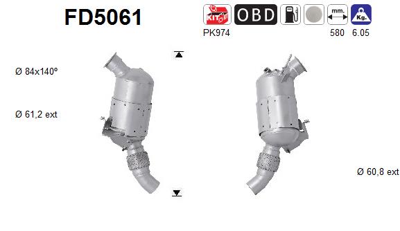 Filtro de particulas AS FD5061