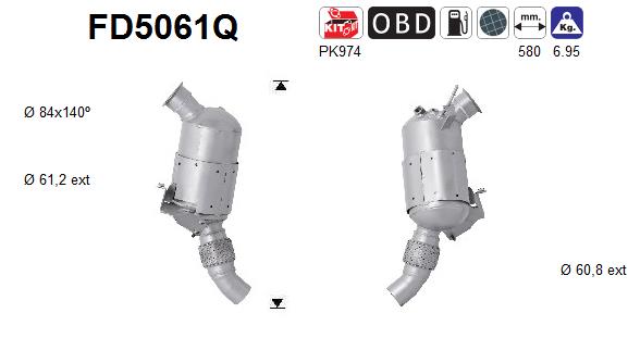 Filtro de particulas AS FD5061Q