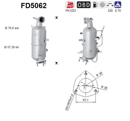 Filtro de particulas AS FD5062