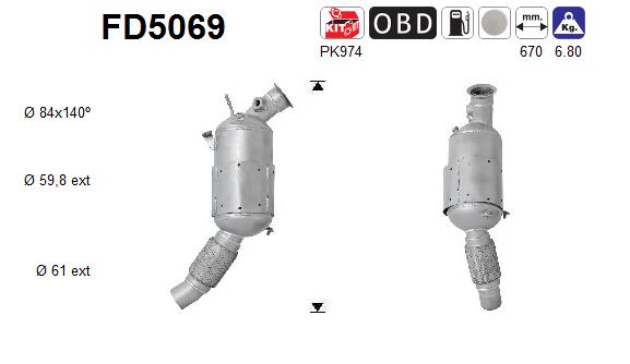 Filtro de particulas AS FD5069