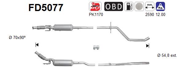 Filtro de particulas AS FD5077