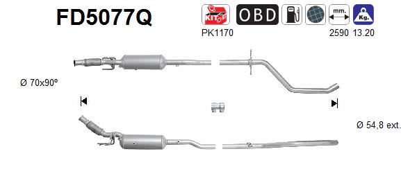 Filtro de particulas AS FD5077Q