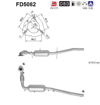 Filtro de particulas AS FD5082