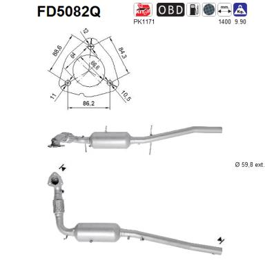 Filtro de particulas AS FD5082Q