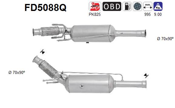 Filtro de particulas AS FD5088Q