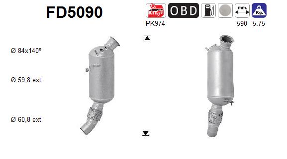 Filtro de particulas AS FD5090