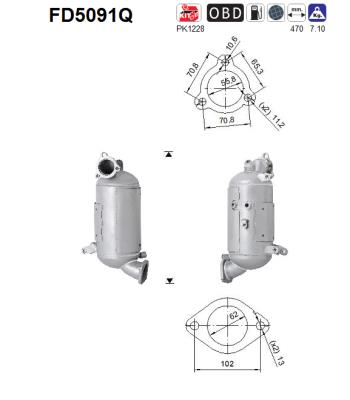 Filtro de particulas AS FD5091Q