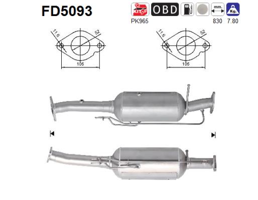 Filtro de particulas AS FD5093