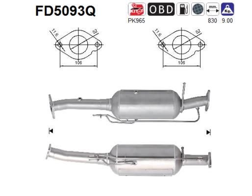 Filtro de particulas AS FD5093Q