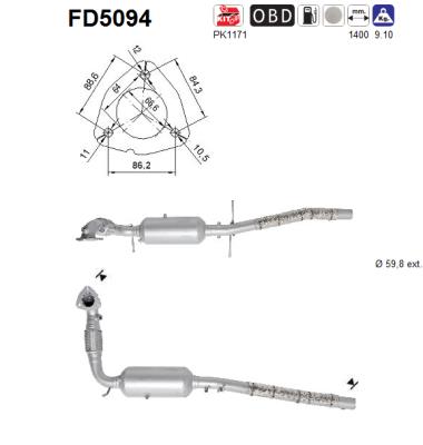 Filtro de particulas AS FD5094