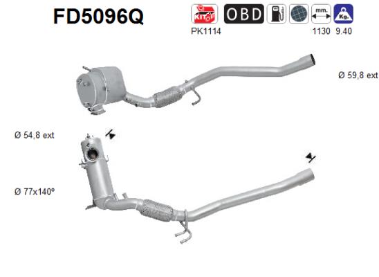 Filtro de particulas AS FD5096Q