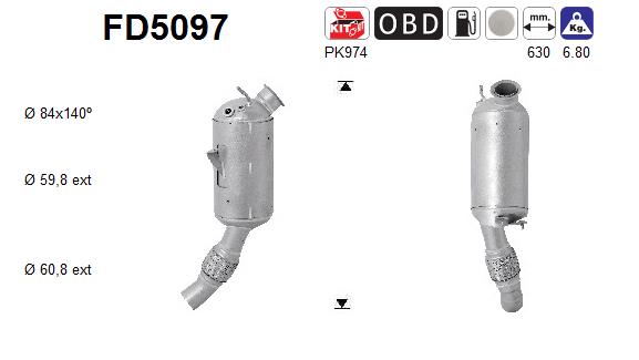 Filtro de particulas AS FD5097