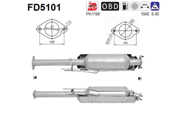 Filtro de particulas AS FD5101