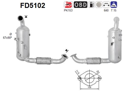 Filtro de particulas AS FD5102