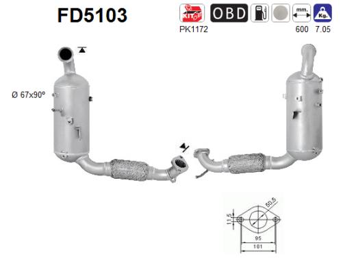 Filtro de particulas AS FD5103