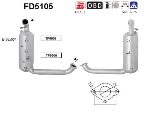 Filtro de particulas AS FD5105