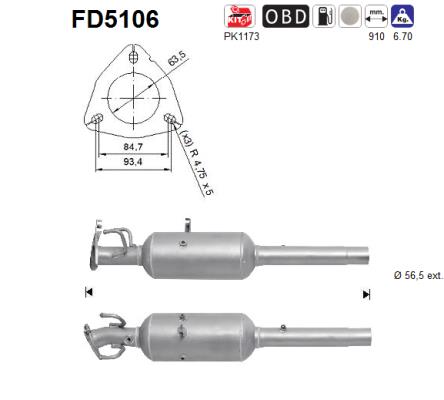 Filtro de particulas AS FD5106