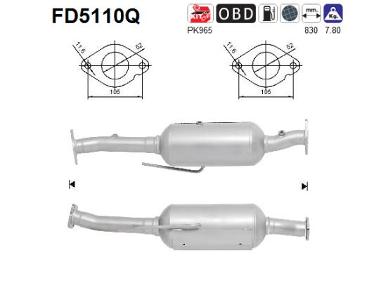 Filtro de particulas AS FD5110Q